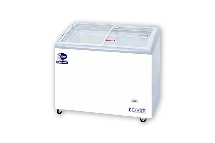 割引卸売 中古厨房 業務用 サンデン 冷凍 アイス ショーケース GSU-100X-C 100V 95L 冷凍庫 フリーザー 照明 キャス 厨房機器 